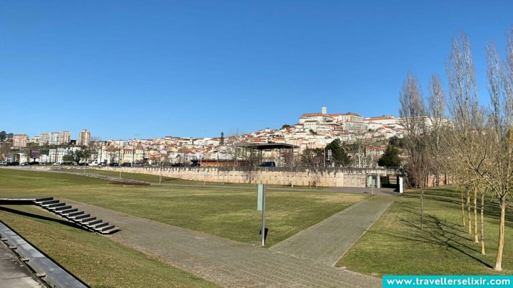 View across the river towards Coimbra from Santa Clara.