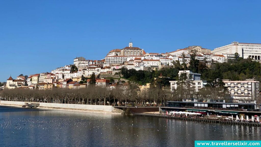 View of Coimbra from the Ponte Pedro e Inês Bridge.