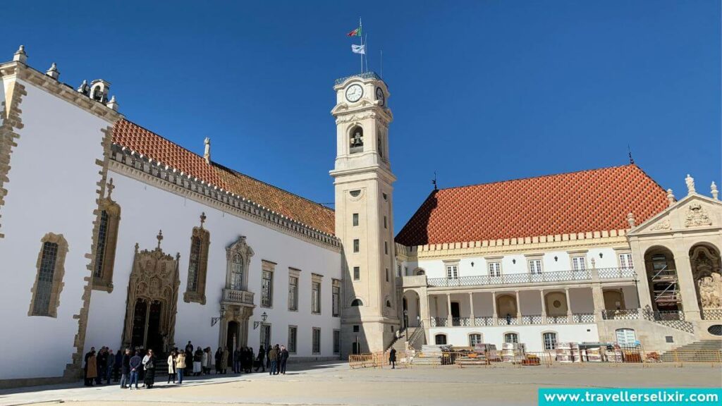 Clocktower at the University of Coimbra.