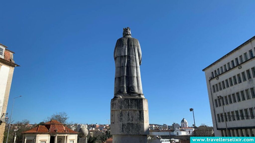 Dom Dinis Statue in Coimbra.