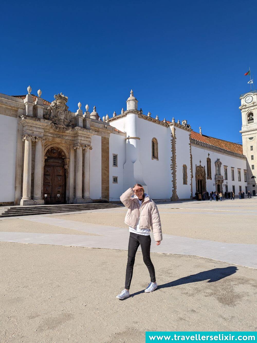 Photo of me at the University of Coimbra.