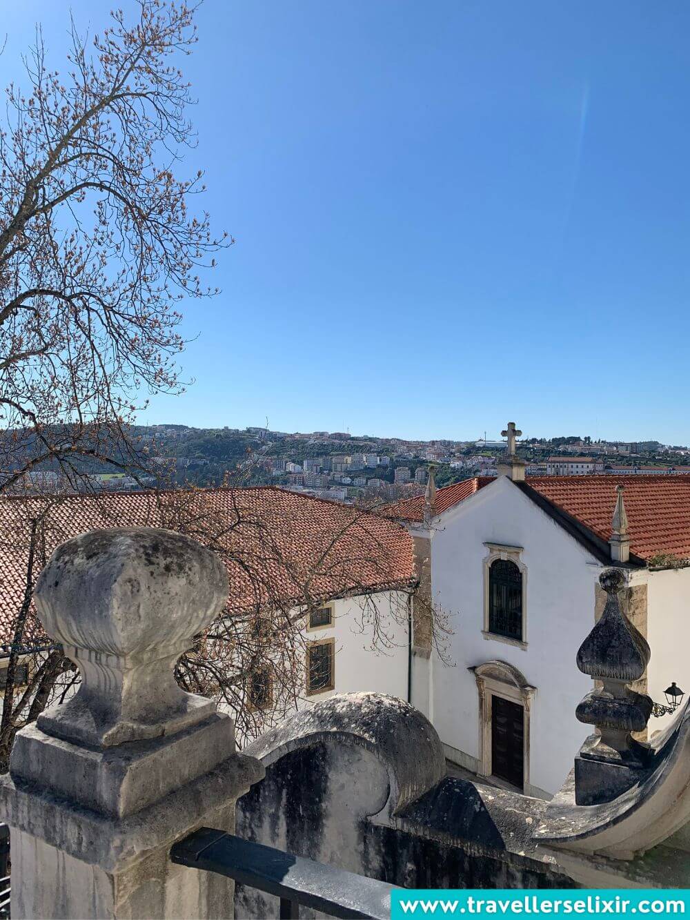 View of Coimbra from the University of Coimbra in Alta.