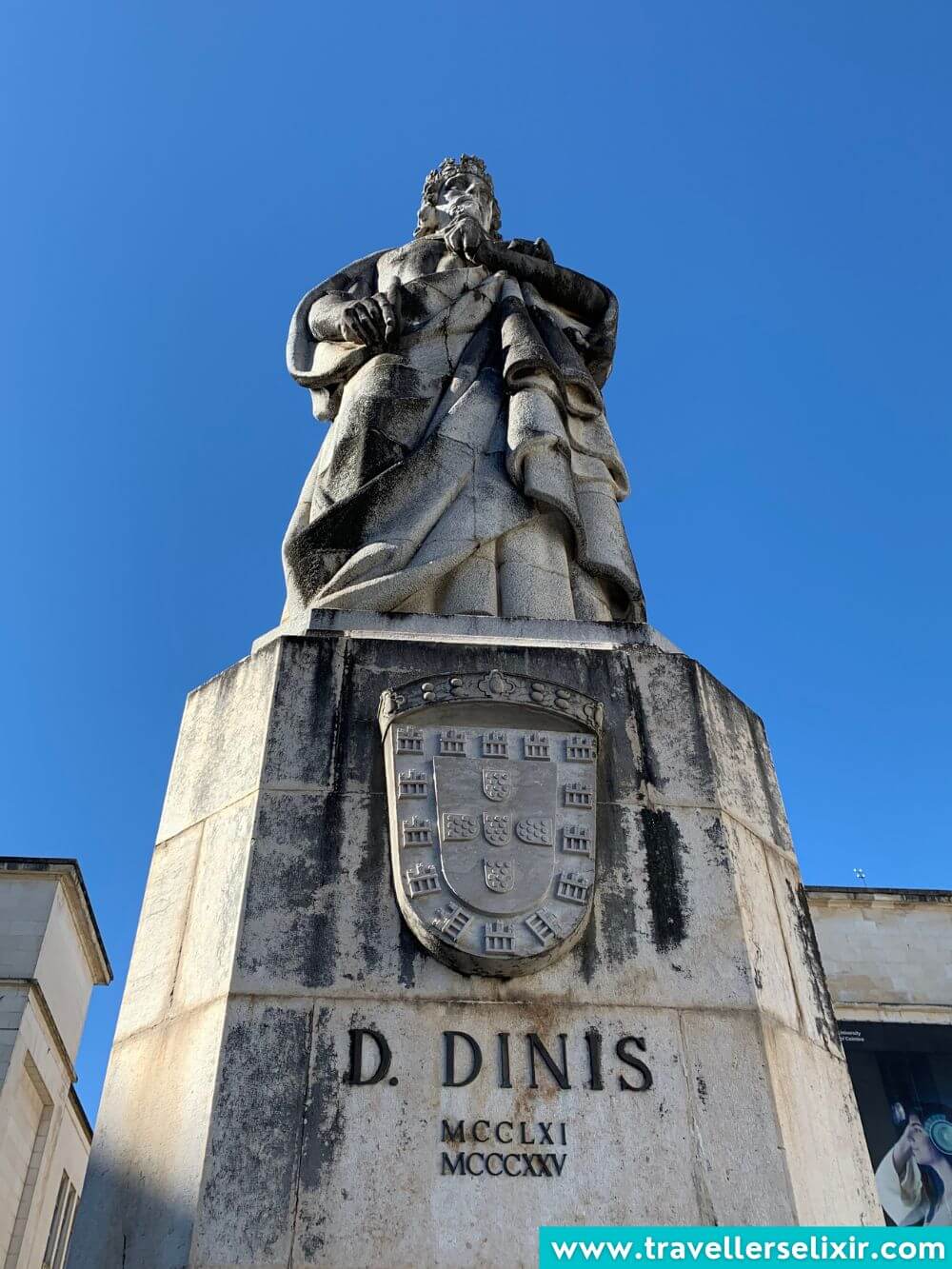 Statue of King Dinis in Coimbra.