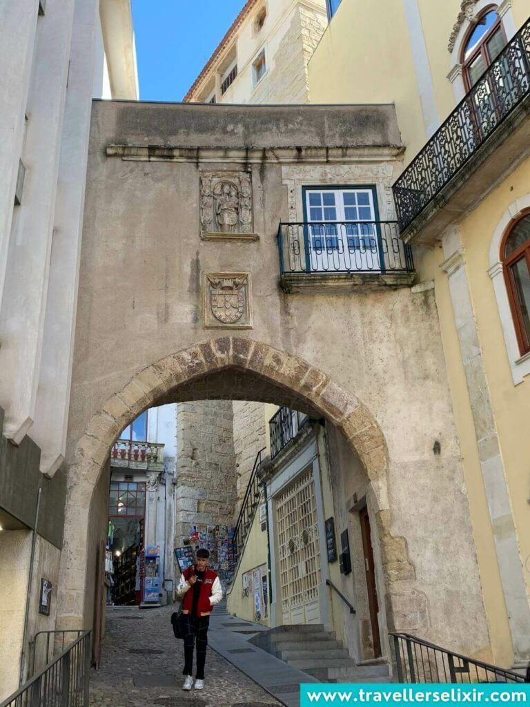 Porta de Barbacã in Coimbra, Portugal.