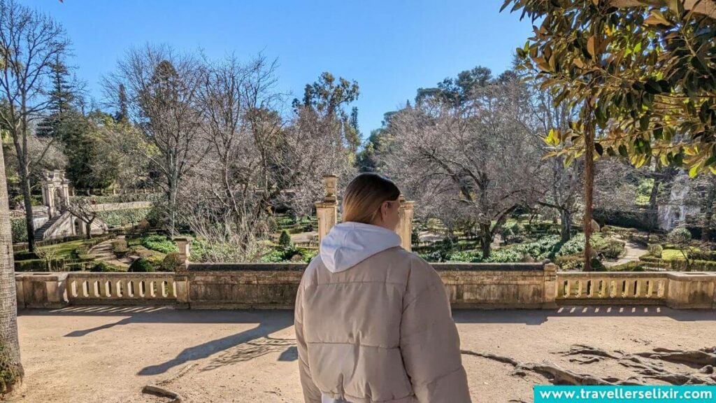 Photo of me in the Botanic Garden in Coimbra.