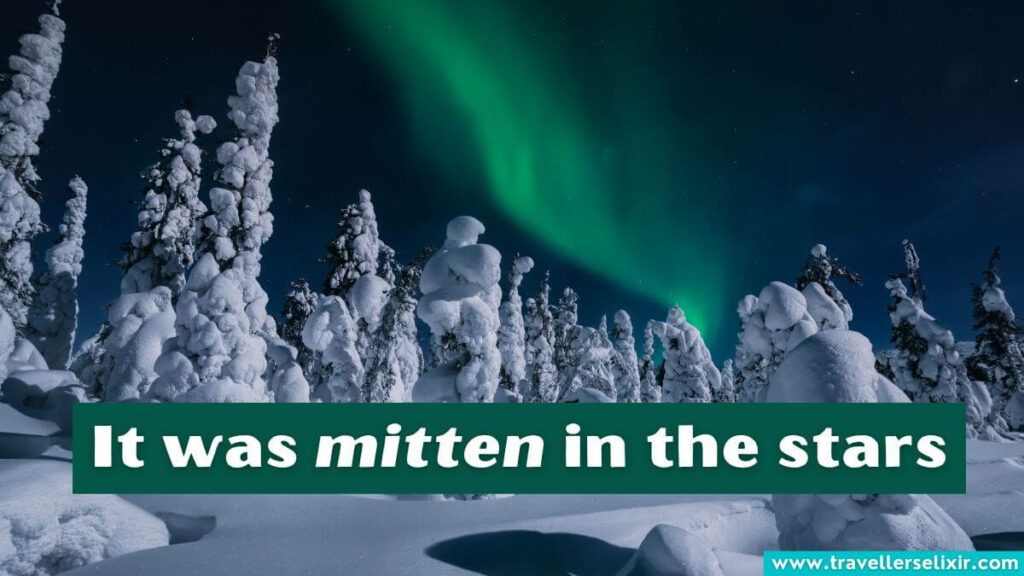 Photo of Lapland with caption - It was mitten in the stars