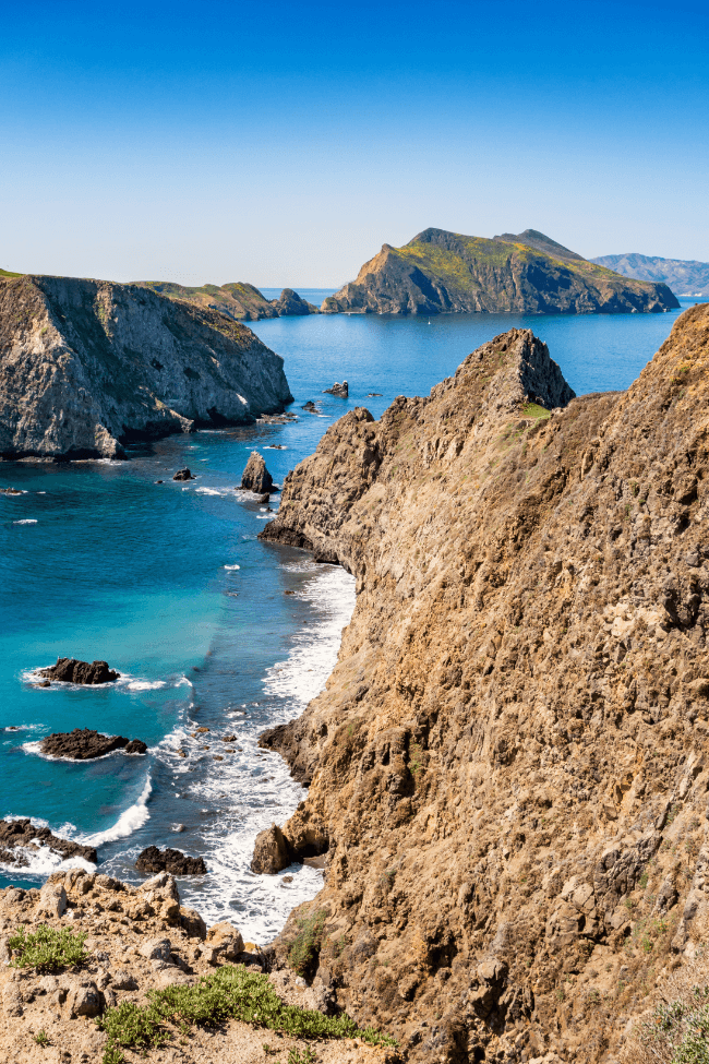 Inspiration Point view on Anacapa Island in Channel Islands National Park California