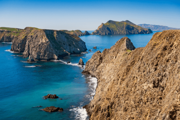 Inspiration Point view on Anacapa Island in Channel Islands National Park California 