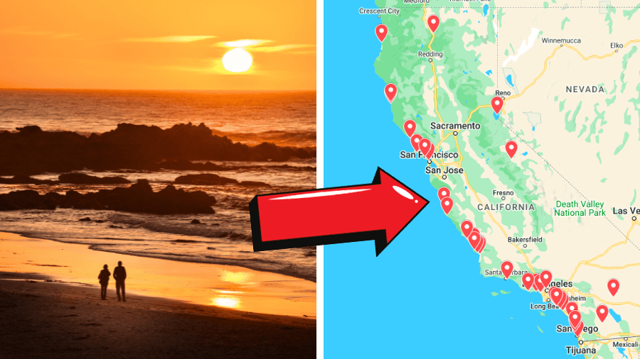best sunset spots in california