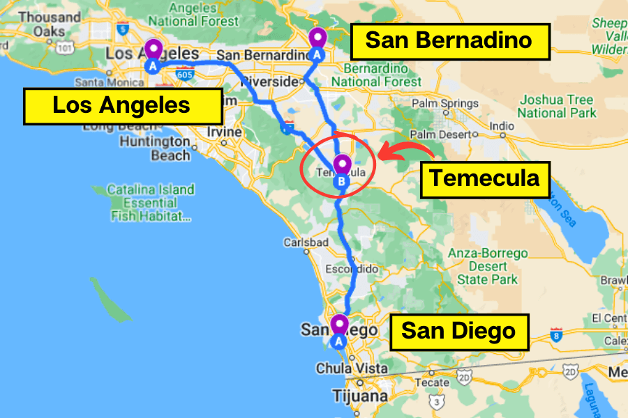 how to get to temecula google maps graphic 