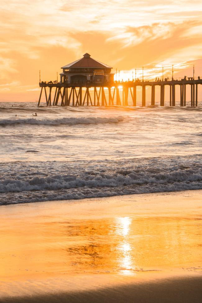 huntington beach sunset