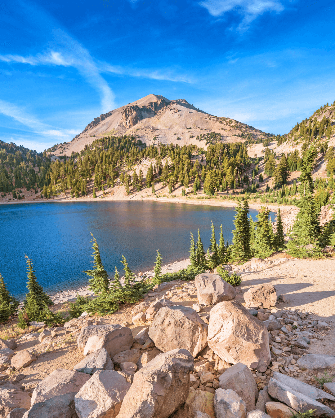 lake helen and lassen peak lake helen and lassen peak
