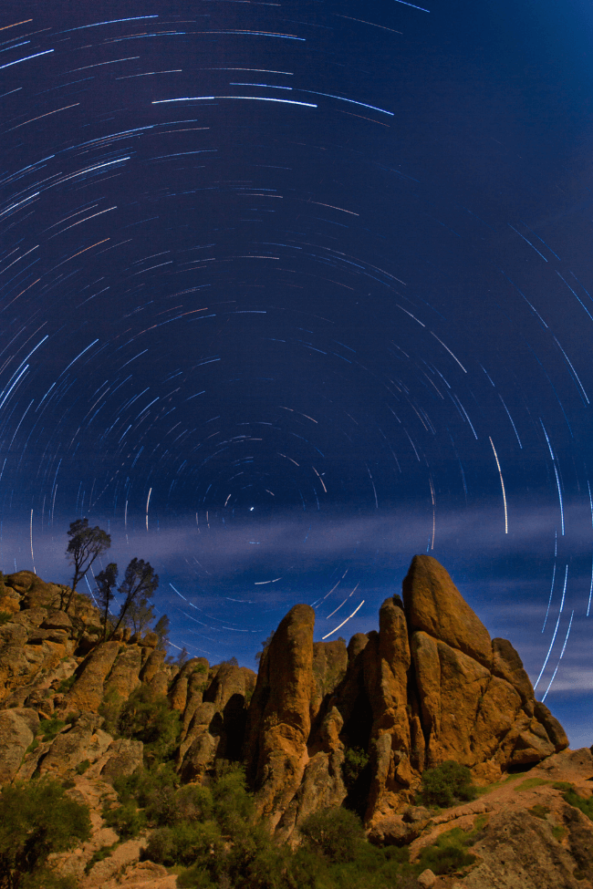 pinnacles national park star trails 