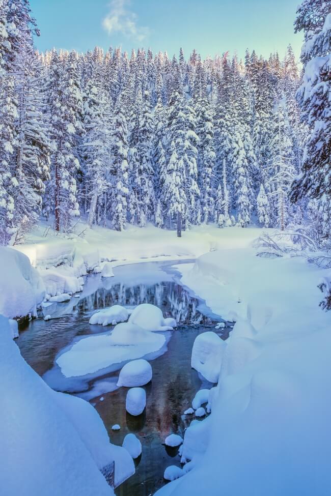 truckee river winter snow (1) truckee river winter snow