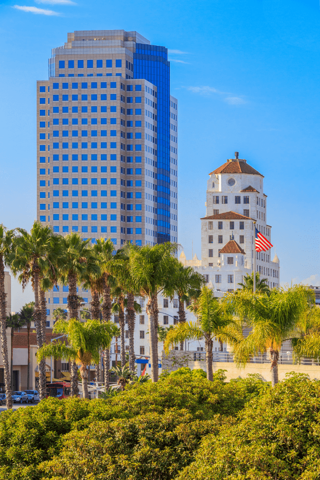 long beach skyline 