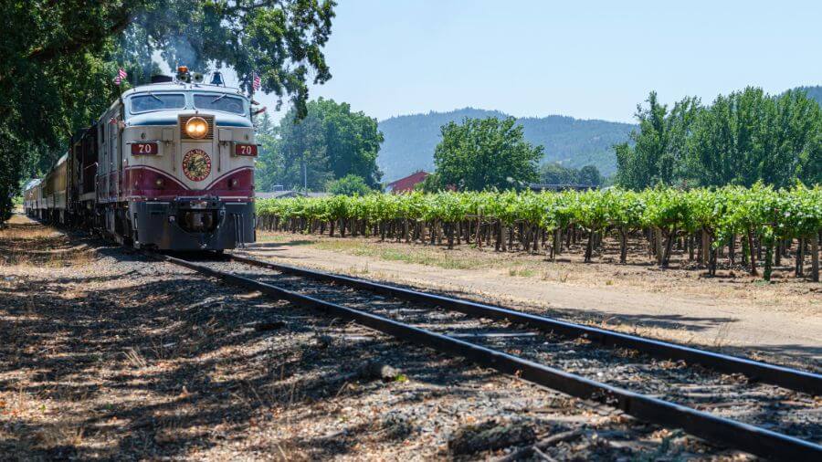 train cruise in california