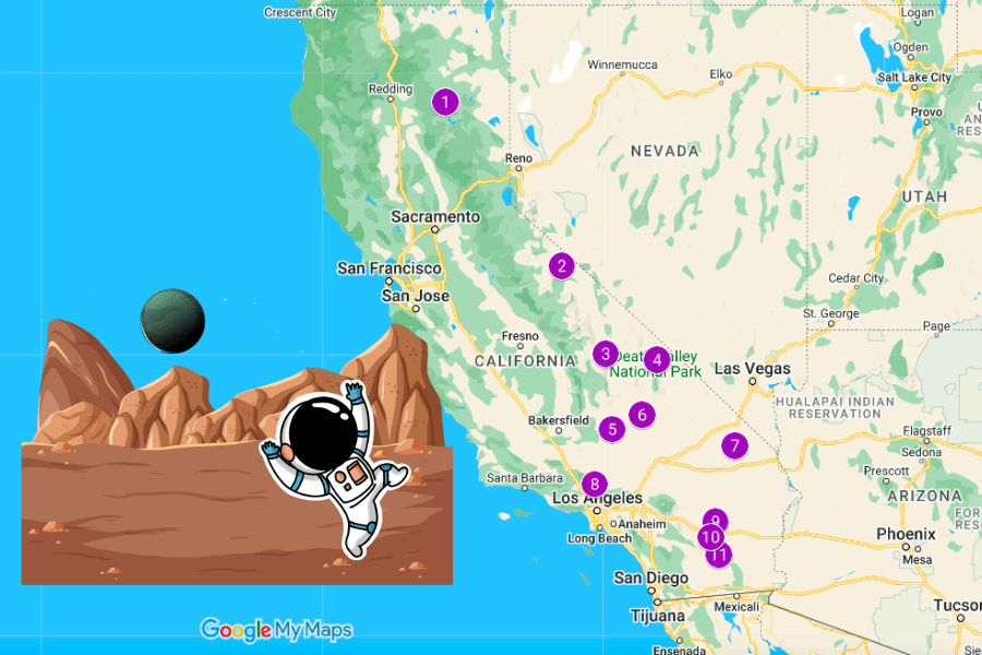places in california that look like a different planet google map graphic