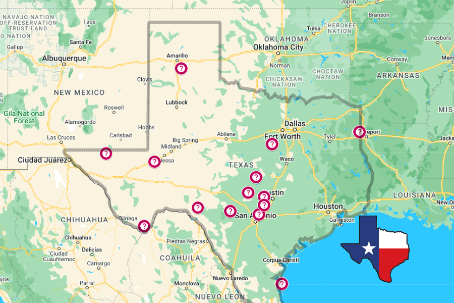 natural wonders texas google map graphic