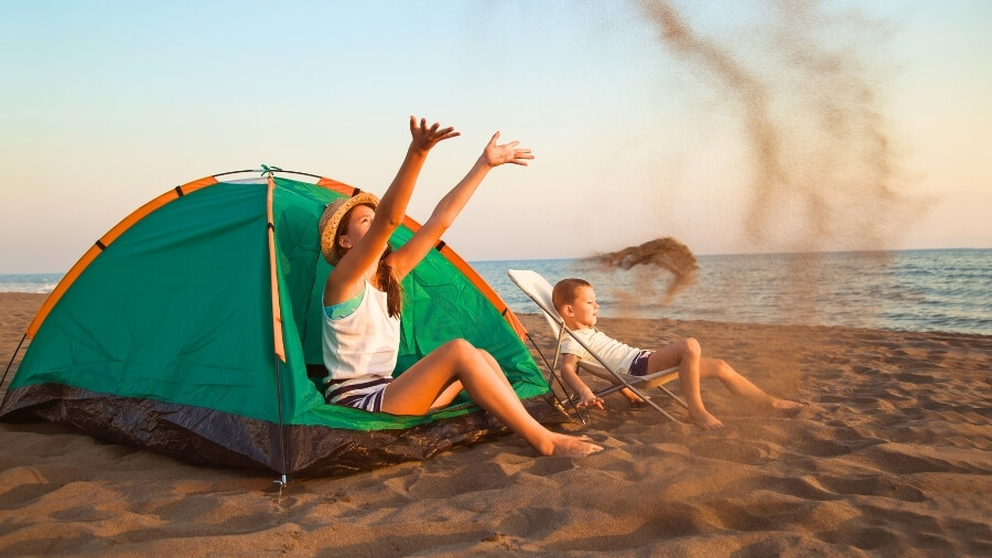 texas beach camping featured image
