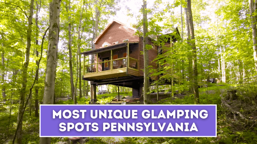 unique glamping spots pennsylvania featured image